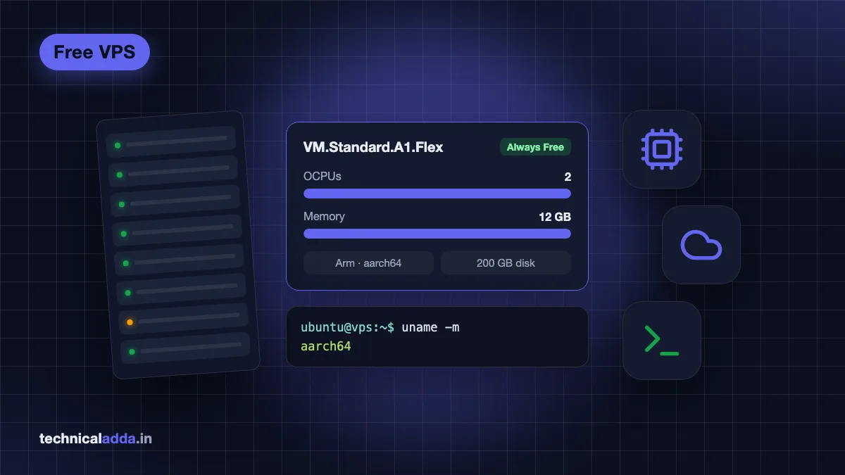 Oracle Cloud Free Tier free VPS with Ampere A1 instance for Indian users
